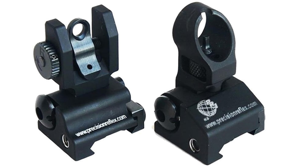Precision Reflex Flip Up Front/Rear Sight Package w/ Thumb Wheel, Black, 05-28829