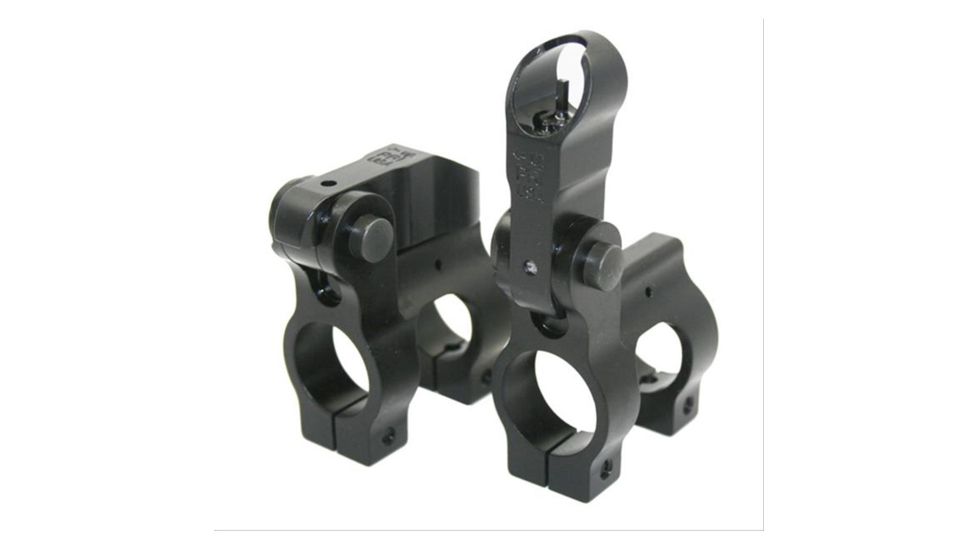 Precision Reflex Flip-Up Front Sight Gas Block, .308, Armalite Elevation, .875 Diameter, Black, 03-0023
