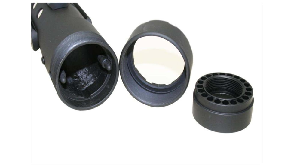 Precision Reflex Gen III 14in Round Free Float Forearm No Holes, No Rails NAT, Carbon, 05-073-14T