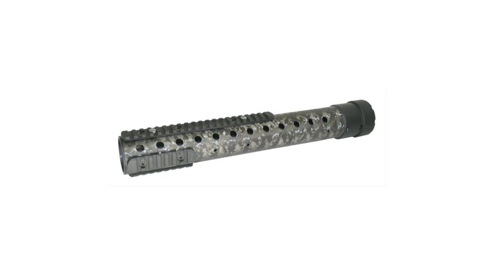 Precision Reflex Gen 3 AR-15/M16 Free Float Carbon Fiber Extended Forearm, 15 in, Natural, 05-073-15