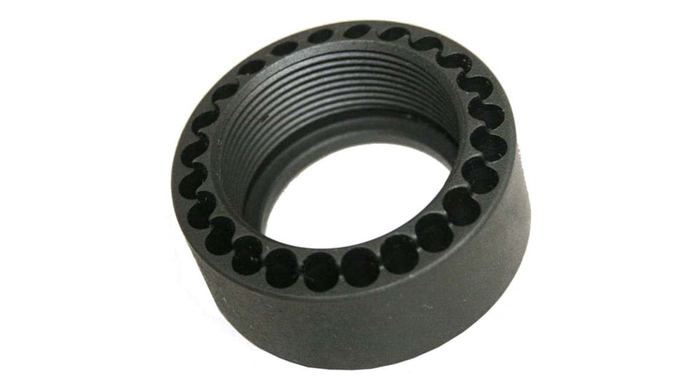Precision Reflex DPMS .308 Gen 3 Replacement Barrel Nut, Black, Black, 03-072-RBND