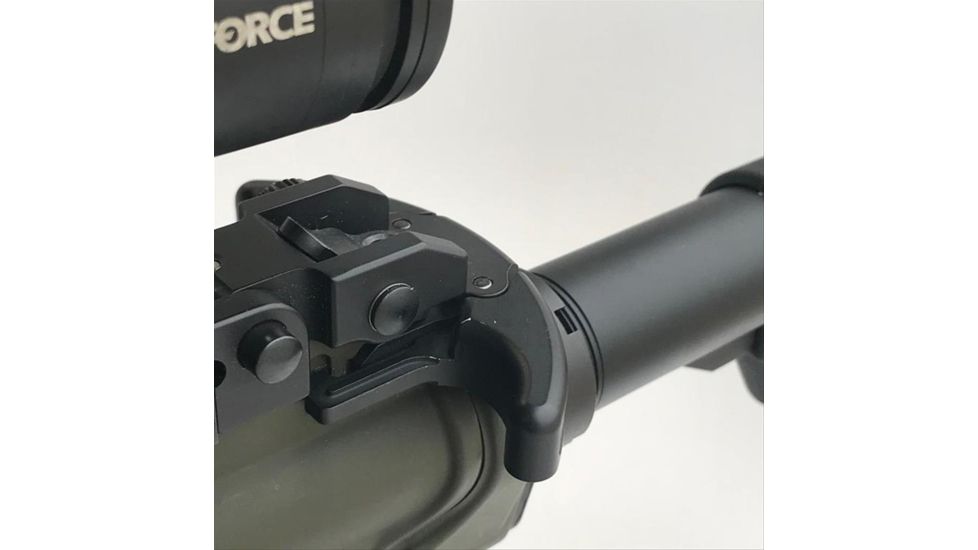 Precision Reflex M84 AR15 Gas Buster Charging Handle, Ambidextrous, Large Latch, Black, 05-2032