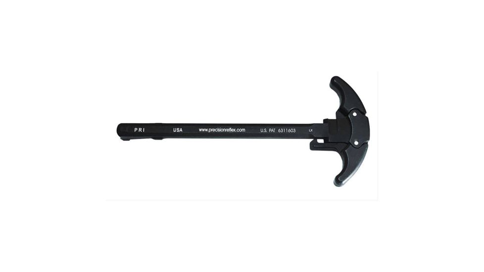 Precision Reflex M84 AR15 Gas Buster Charging Handle, Ambidextrous, Large Latch, Black, 05-2032