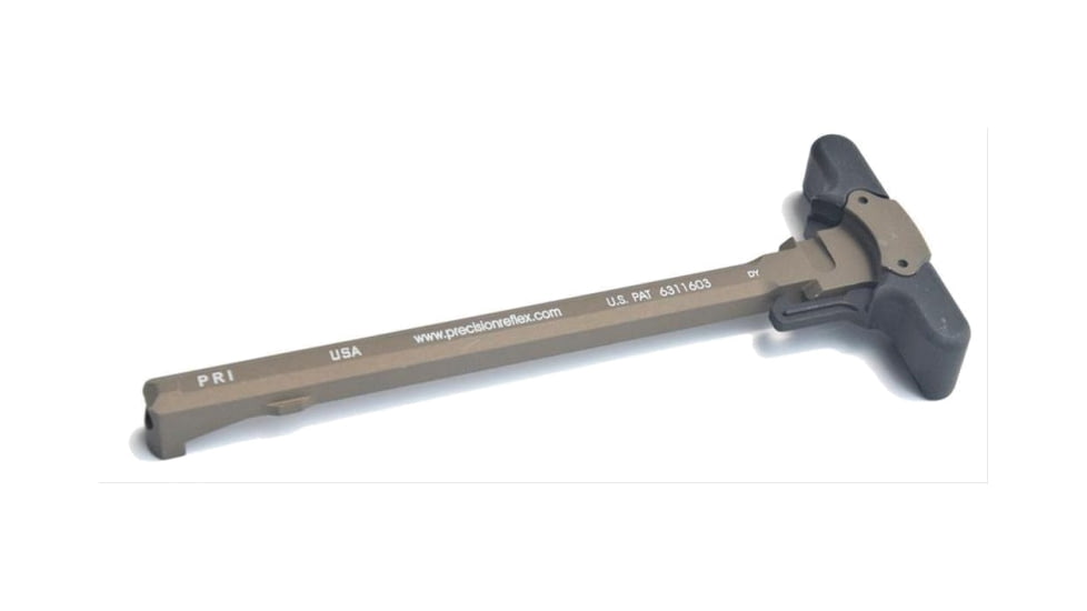 Precision Reflex M84 Gas Buster Charging Handle, Ambidextrous, Original Latch, Mixed, Handle Flat Dark Earth latch Black, 05-2031-LB