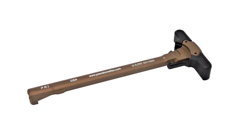 Precision Reflex M84 Gas Buster Charging Handle, Ambidextrous, Original Latch, Mixed, Handle Flat Dark Earth latch Black, 05-2031-LB