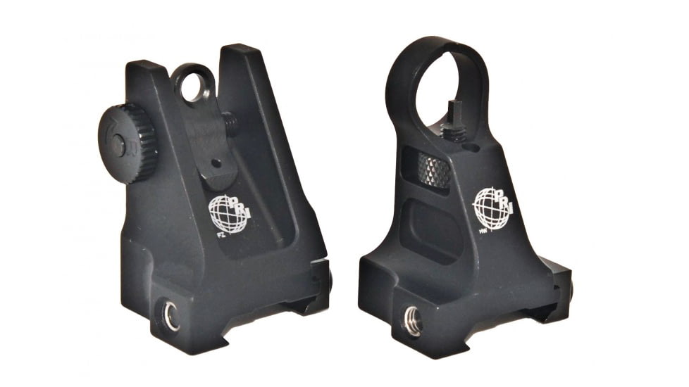 Precision Reflex PRi Fixed Front/Rear Sight w/Thumb Wheel, Black, 05-12829-02