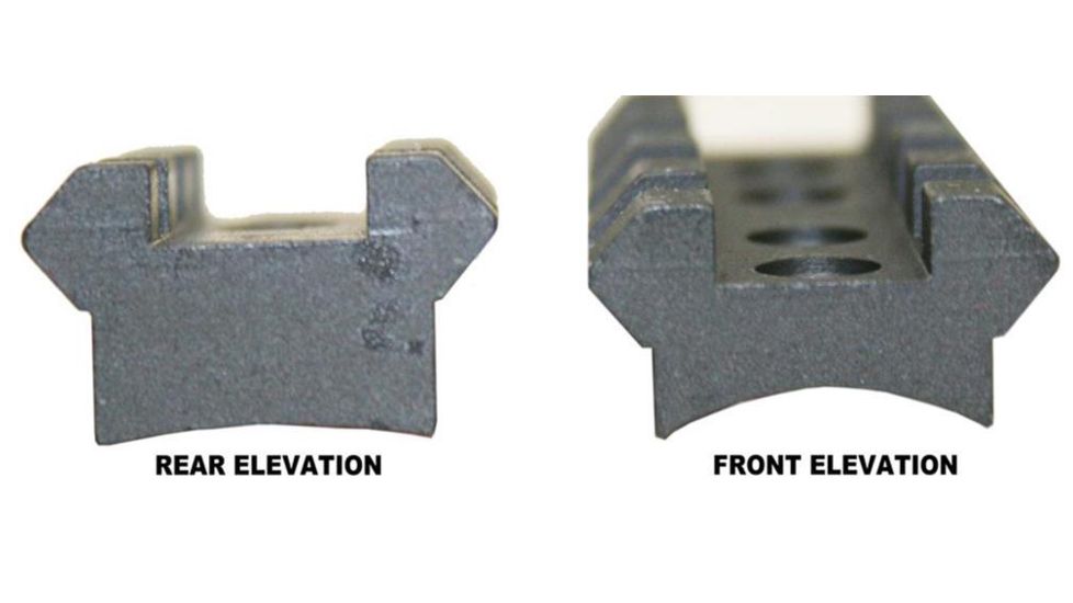 Precision Reflex Remington 700 2-Piece Tactical Base, Standard, Black, 02-216-02