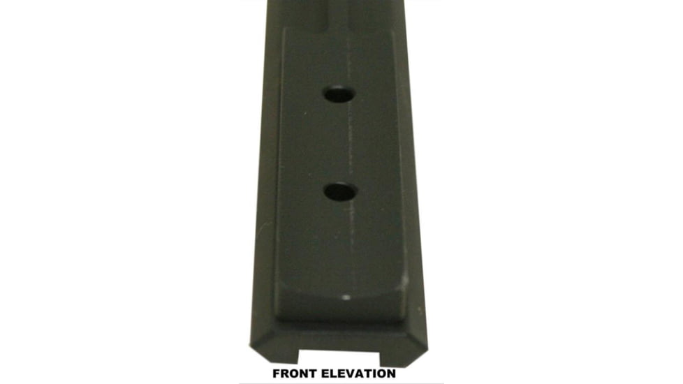 Precision Reflex Remington 700 L.A. 7in Alum. Base, Full 1913 Rail, 25MOA, Black, 02-217-07C