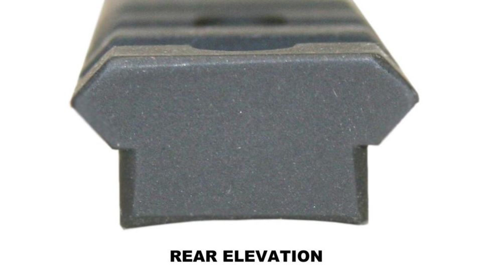 Precision Reflex Remington 700 L.A. 7in Steel Base, cut out over the action, Weaver comp., Black, 02-217-01