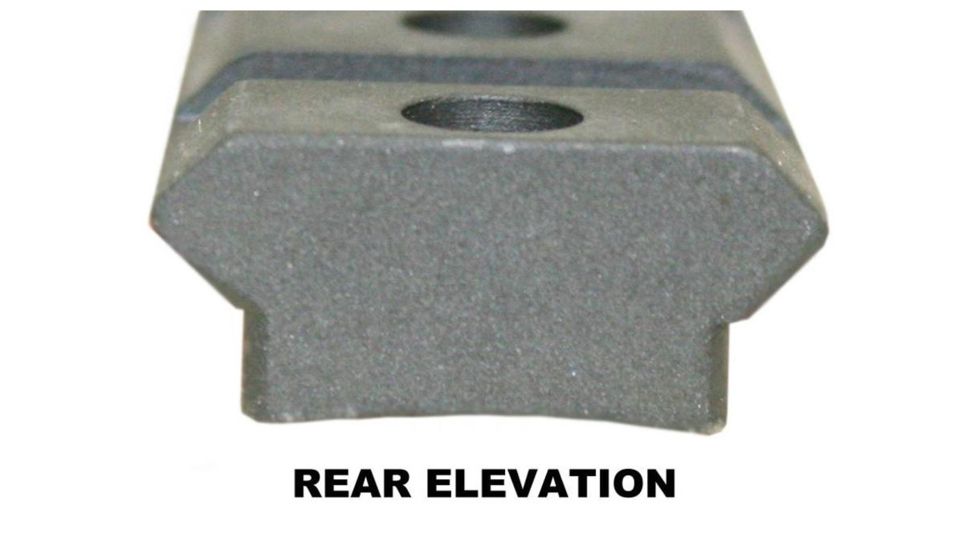 Precision Reflex Remington 700 S.A. 7In Steel Base, Cut Out Over The Action, Black, 02-216-04