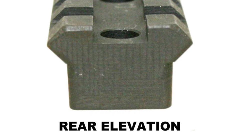 Precision Reflex Savage S.A. 7in Steel Base, Full 1913 Rail, Black, 02-176-03