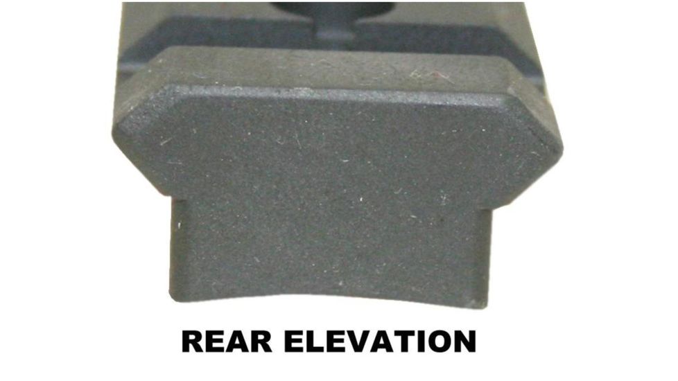 Precision Reflex Winchester S.A. 7In Steel Base, Cut Out Over Action, Black, 02-218-01