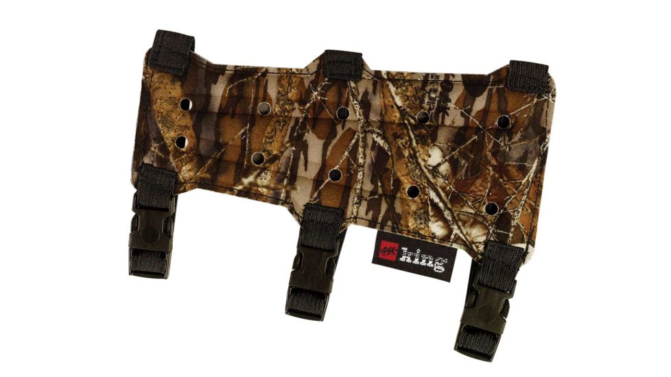 Precision Shooting Equipment Archery Armguard Vented Flex Foam body w/3 Quick Detach Straps, Camo, 7in, 41121