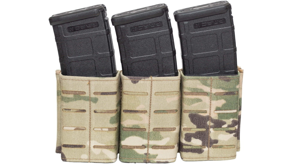 Predator Armor 5.56 Quick Draw Triple Mag Pouch, Multi-cam, 10x5, AC-56TMP-MC