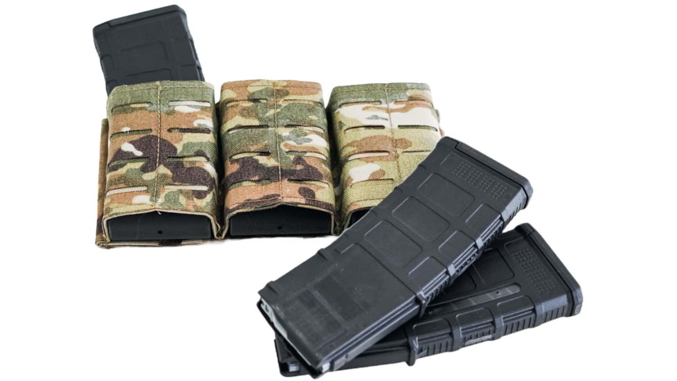 Predator Armor 5.56 Quick Draw Triple Mag Pouch, Multi-cam, 10x5, AC-56TMP-MC