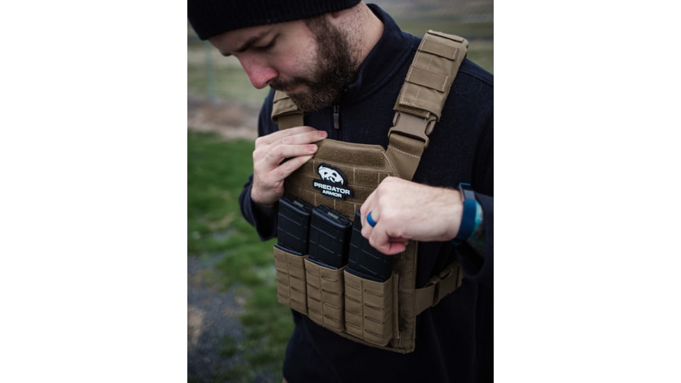 Predator Armor Level III Loaded Bundle, Coyote, 16x12, BDL-3KWLBDL-CY
