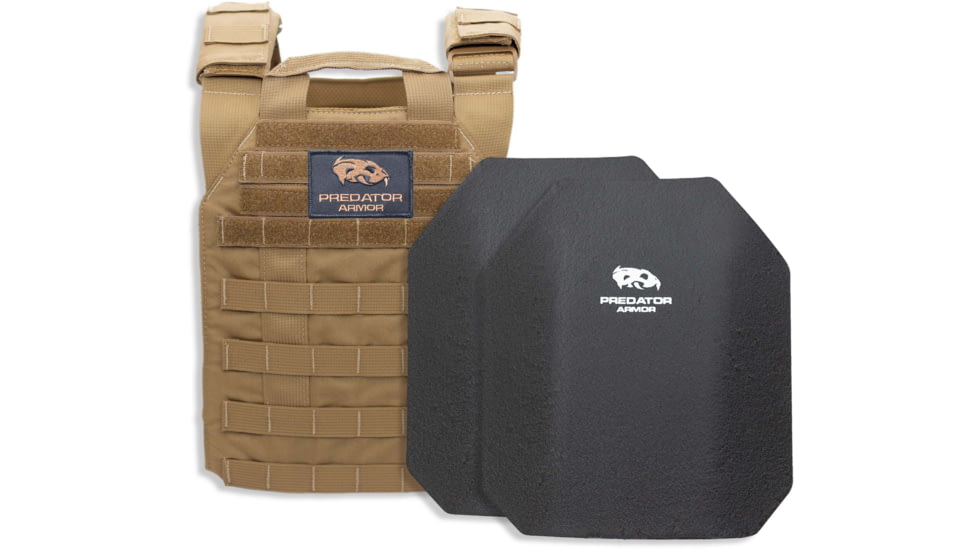 Predator Armor Level III Plate Carrier Package, Coyote, 16x12, BDL-3KWPCPKG-CY