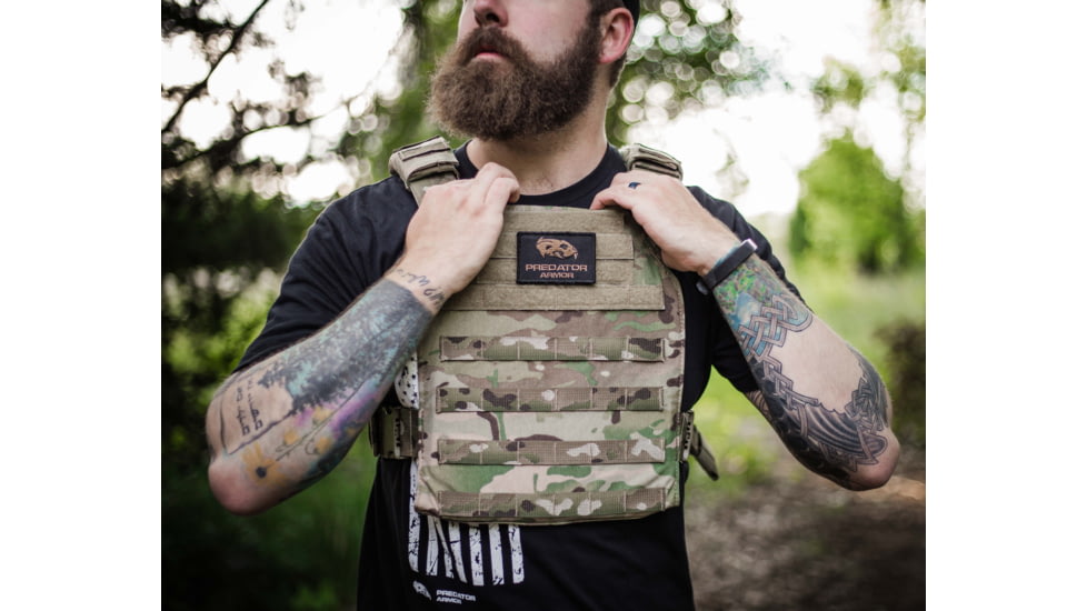 Predator Armor Level III+ Plate Carrier Package, Multi-cam, 16x12, BDL-3+KWPCPKG-MC