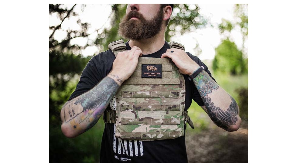 Predator Armor Level III Plate Carrier Package, Multi-cam, 16x12, BDL-3KWPCPKG-MC