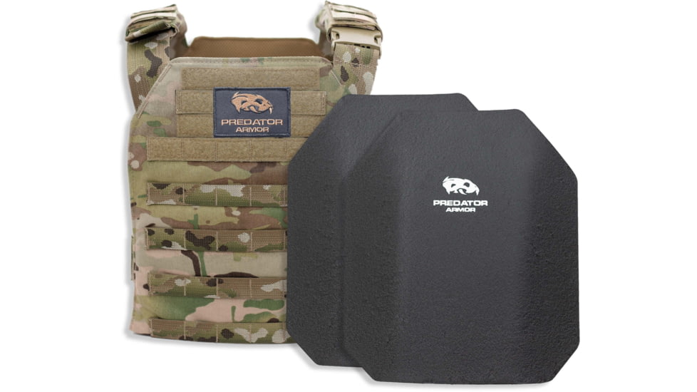 Predator Armor Level III Plate Carrier Package, Multi-cam, 16x12, BDL-3KWPCPKG-MC