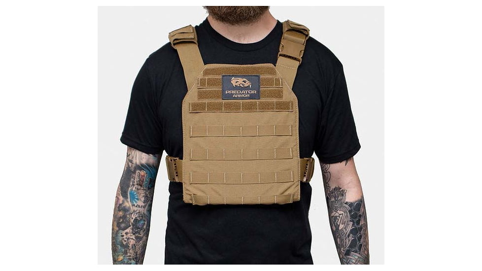 Predator Armor Minuteman Plate Carrier, Coyote, 16x12, PC-MM-CY