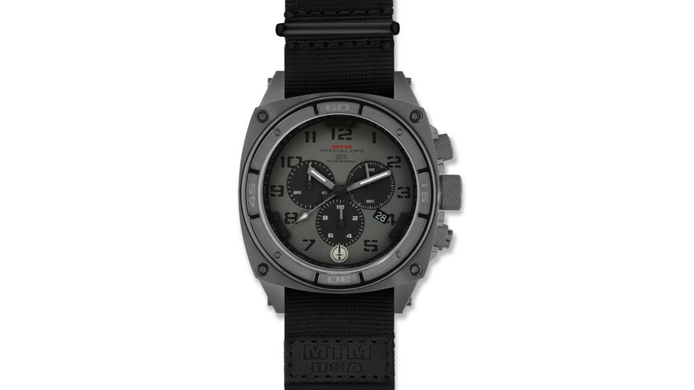 Predator II 44mm Grey Titanium Case, Grey P Dial, Black Nylon Band