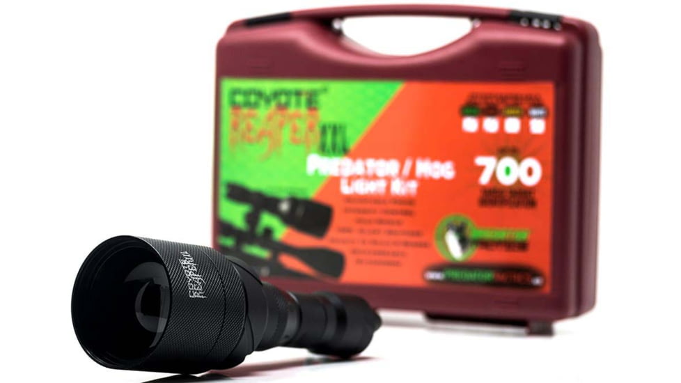 Predator Tactics Coyote Reaper XXL Rifle Kit, Lithium ION, Single LED, Green, 97449