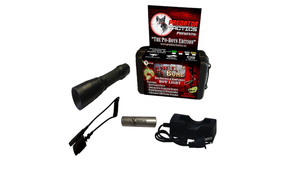 Predator Tactics KillBone Po-Boys 4 LED Light, Green/Amber/Red/White 1109206