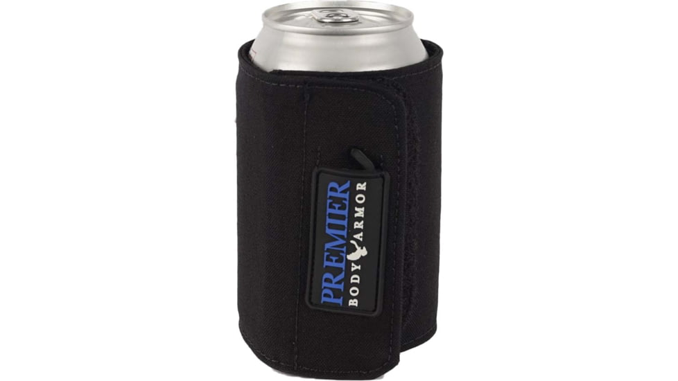 Premier Body Armor Bulletproof Koozie, Level II, Black, One Size, Koozie-BLK
