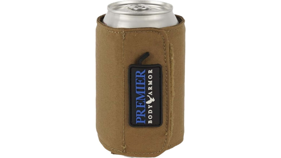 Premier Body Armor Bulletproof Koozie, Level II, Flat Dark Earth, One Size, Koozie-FDE