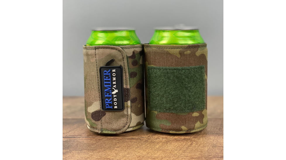 Premier Body Armor Bulletproof Koozie, Level II, MultiCam, One Size, Koozie-MC