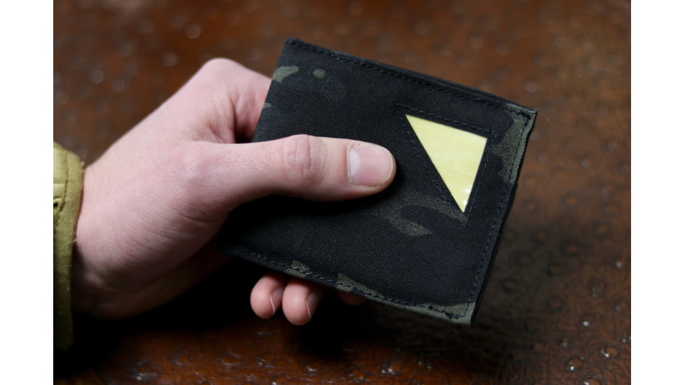 Premier Body Armor Bulletproof Wallet w/ Level II Armor, Multicam Black, 4.5x3.25x.25 inch, Wallet-MCB