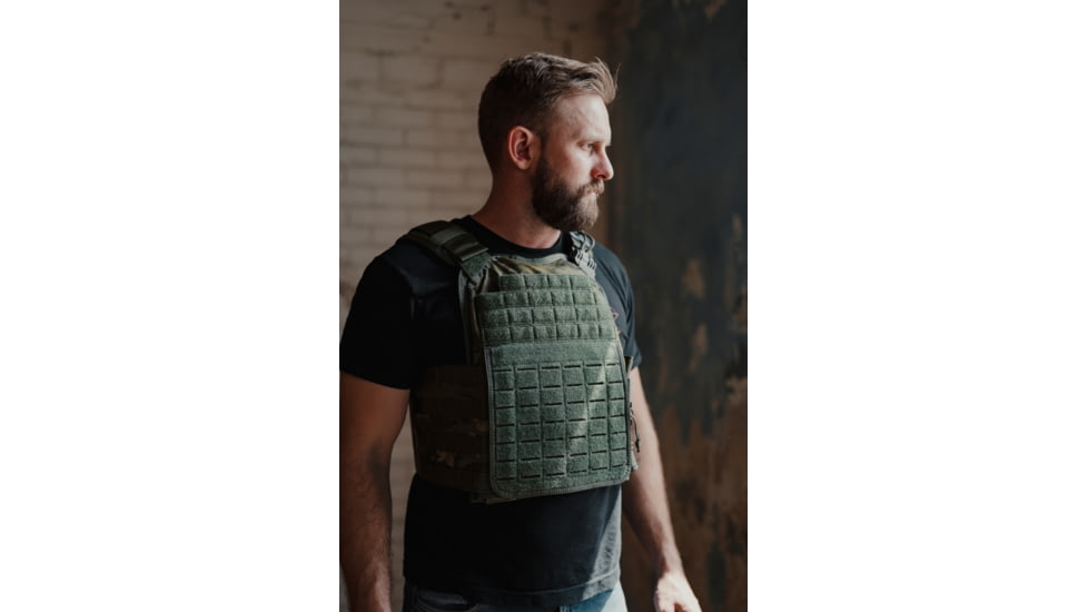 Premier Body Armor Core Mission Plate Carrier, Universal Fit, MultiCam Tropic, 10x12 inch, CMPC-MCT-DLR