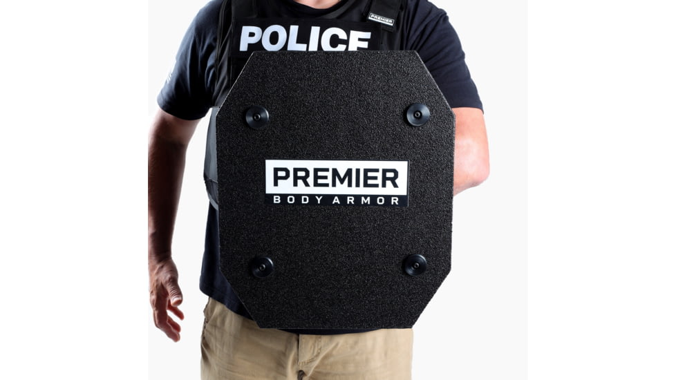 Premier Body Armor Stratis Pro Shield Level III+ Plate Carriers, Black, 15x18 inch, STRS-9282
