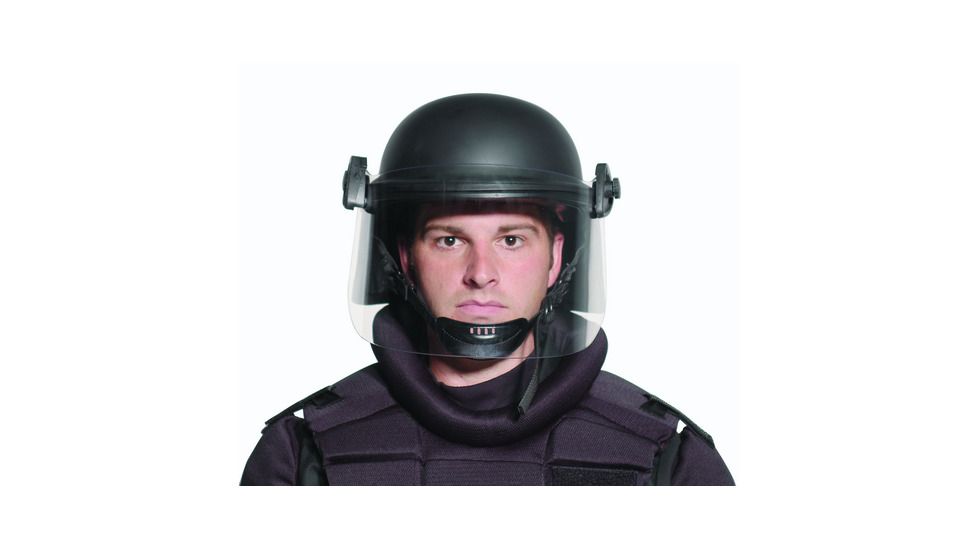 Premier Crown Corp Tacelite Tcm&amp;trade Full Coverage, Riot Duty Helmet, Black, Small, 2.5 Ib, JCR100S