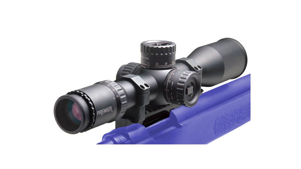 Premier Reticles Heritage 3-15x50mm Tactical Rifle Scope - Illuminated Gen II-XR Mildot Reticle, 0.1 Mrad