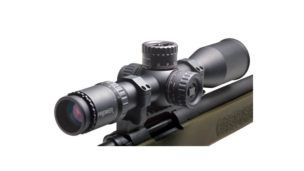 Premier Reticles Heritage 3-15x50mm Tactical Rifle Scope - Non-Illuminated Gen II-XR Mildot Reticle, 1/4 MOA