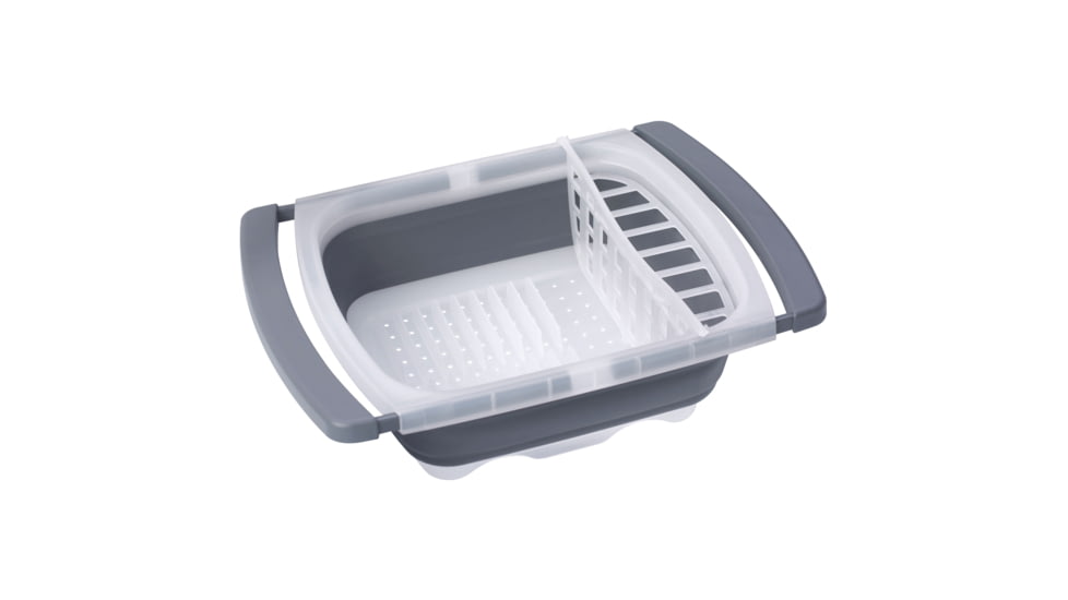 Prepworks Collapsible Over-The-Sink Dish Drainer, Gray, CDD-20GY