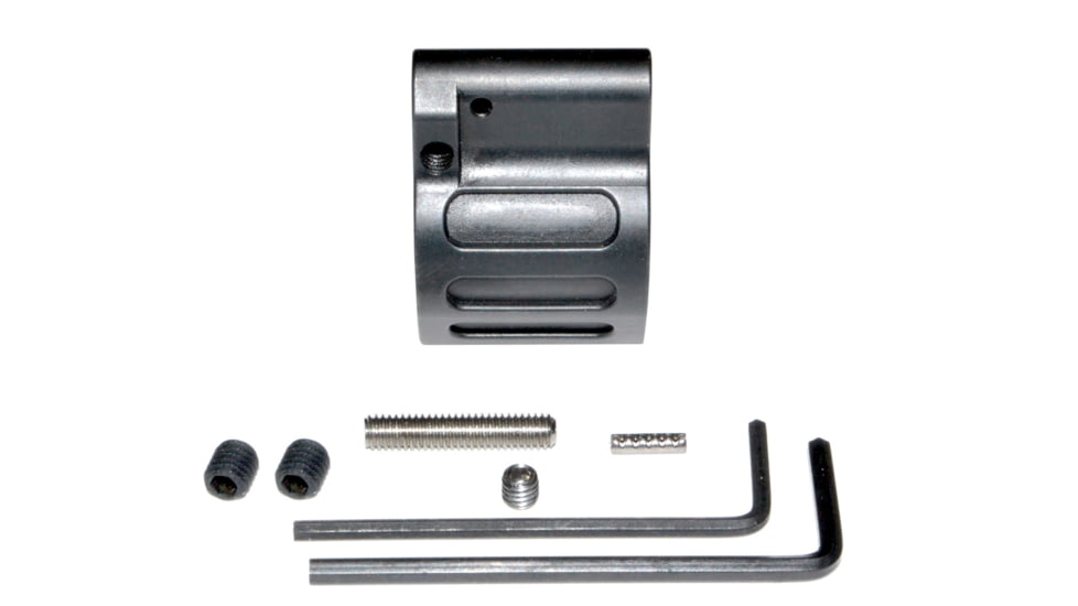 Presma 0.750 Low Profile Adjustable Gas Block for AR 15 .223/5.56, Black Steel, GB10