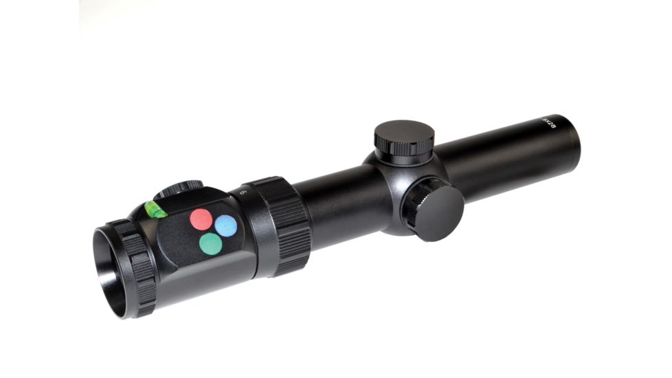 Presma 1-6x28 RXR6 Professional Series Precision Scope, Etched RXR6 Reticle, Tri Illumination, Fully Multi-Coated Lenses, 35mm Tube, CR2032, Black RXR6 1-6X28