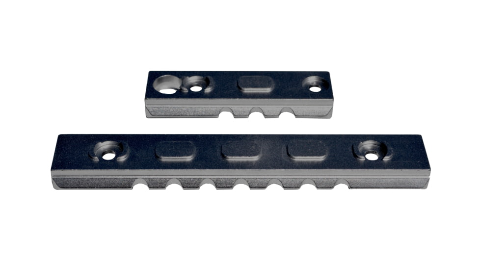 Presma 2 Pcs 3 Slot 1 7 Slot Picatinny Rail Section Kit for M-LOK Style Slots, with Sling Swivel Adapter, Black, RLMLK1