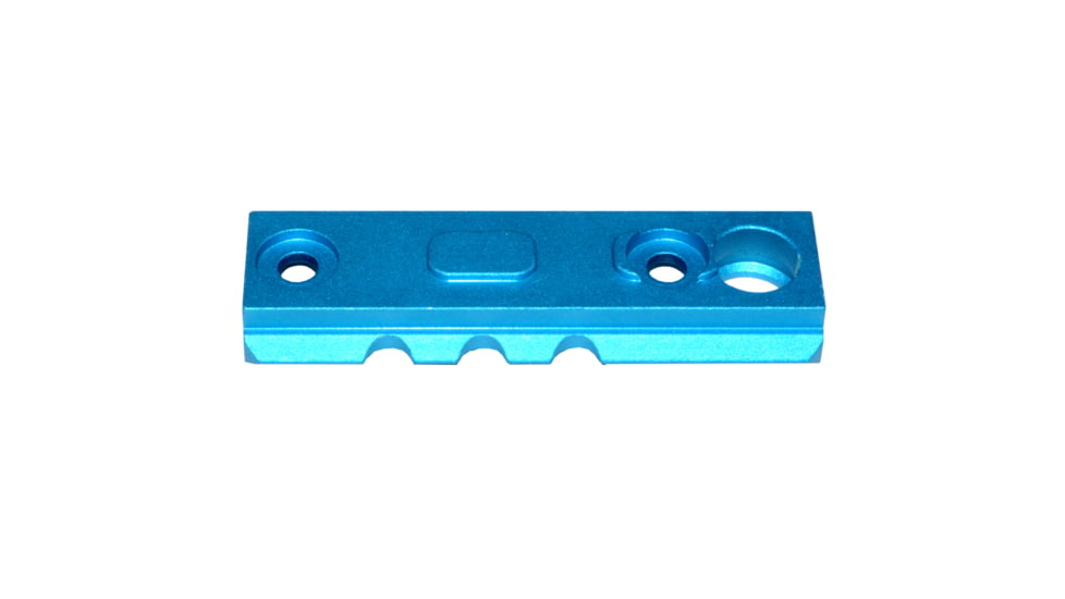 Presma 2 Pcs 3 Slot 1 7 Slot Picatinny Rail Section Kit for M-LOK Style Slots, with Sling Swivel Adapter, Blue, RLMLK1-BL