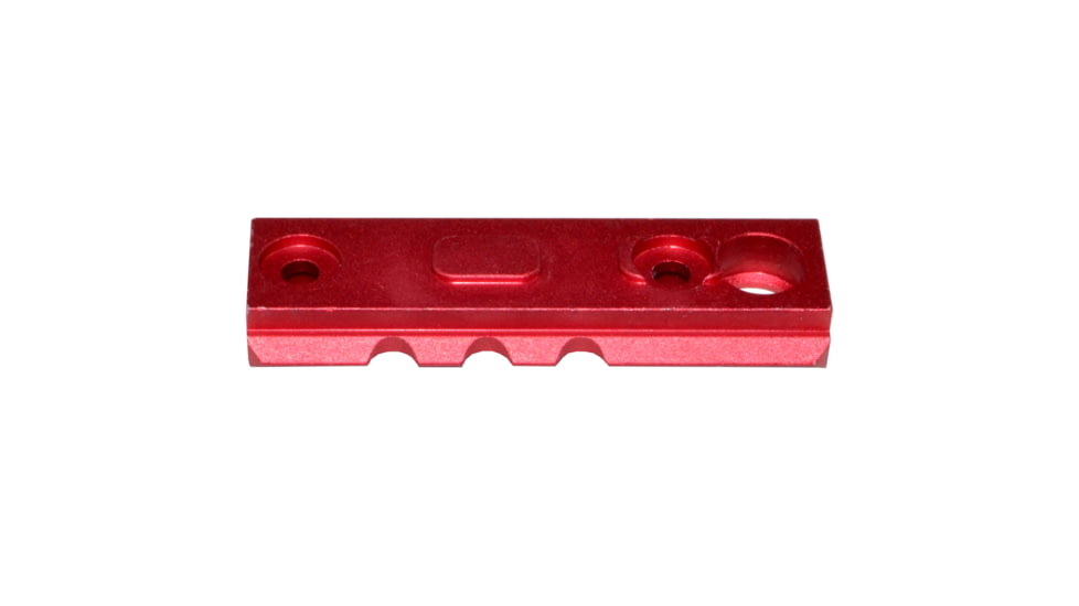 Presma 2 Pcs 3 Slot 1 7 Slot Picatinny Rail Section Kit for M-LOK Style Slots, with Sling Swivel Adapter, Red, RLMLk1-R