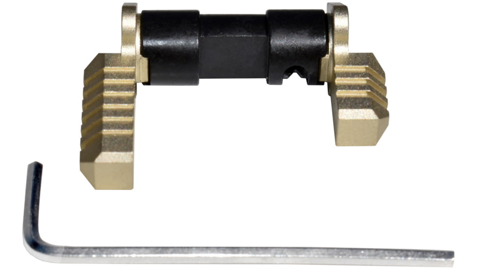 Presma 223/5.56/308 Aluminum and Steel Ambidextrous Safety Selector Switch, Golden, AASS02-G