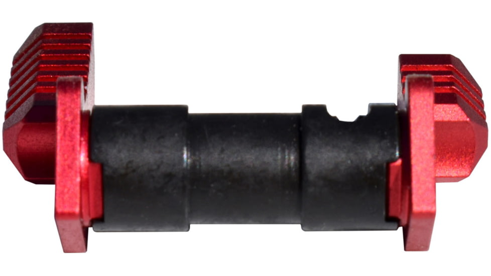 Presma 223/5.56/308 Aluminum and Steel Ambidextrous Safety Selector Switch, Red, AASS02-R