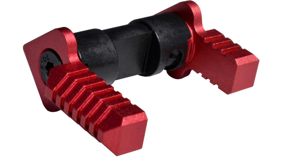 Presma 223/5.56/308 Aluminum and Steel Ambidextrous Safety Selector Switch, Red, AASS02-R