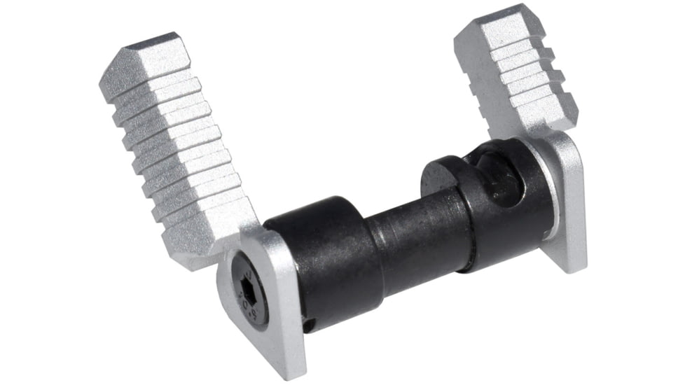 Presma 223/5.56/308 Aluminum and Steel Ambidextrous Safety Selector Switch, Silver, AASS02-S