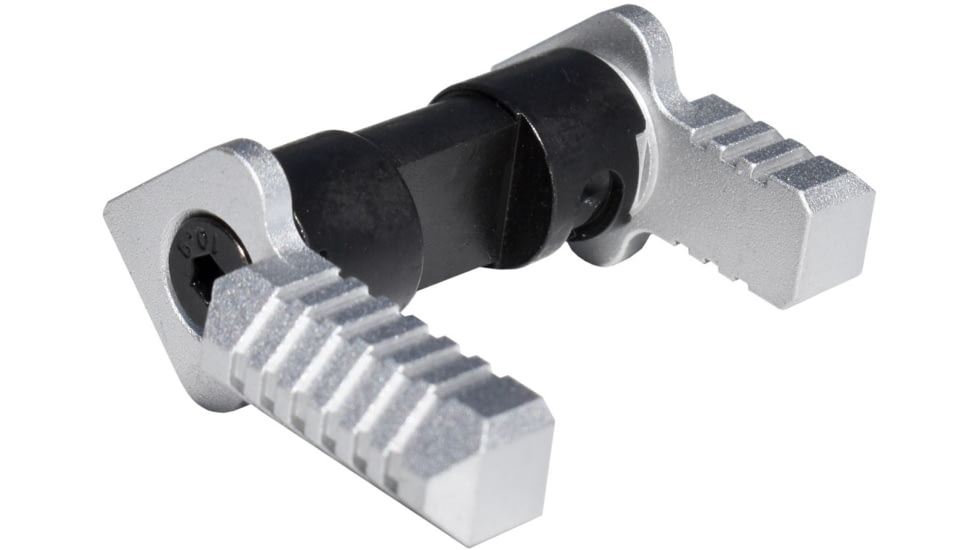 Presma 223/5.56/308 Aluminum and Steel Ambidextrous Safety Selector Switch, Silver, AASS02-S