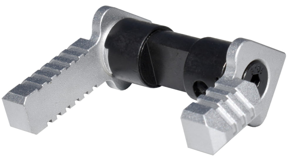 Presma 223/5.56/308 Aluminum and Steel Ambidextrous Safety Selector Switch, Silver, AASS02-S