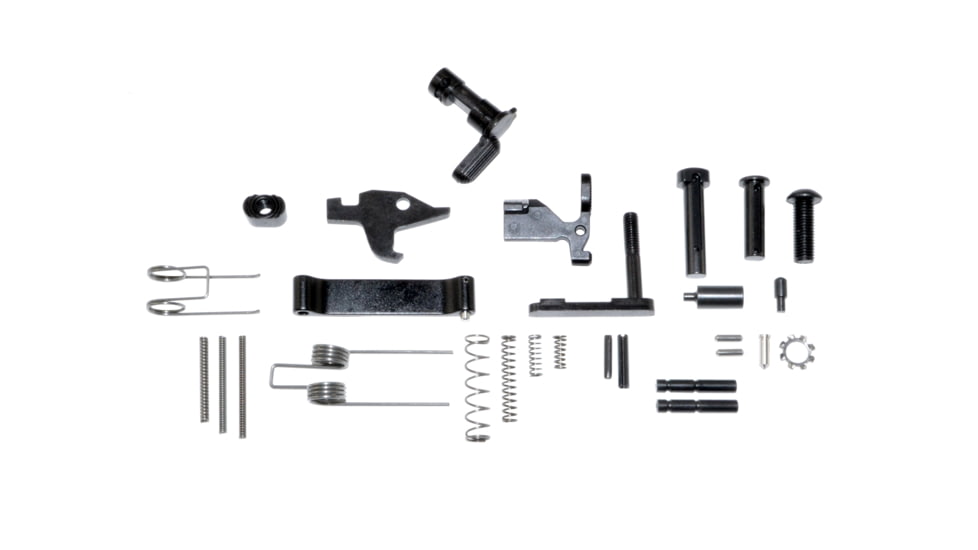 Presma 28 Piece AR-15 Lower Parts Kit without FCG for .223/5.56 AR15/M4, Black, LPK01